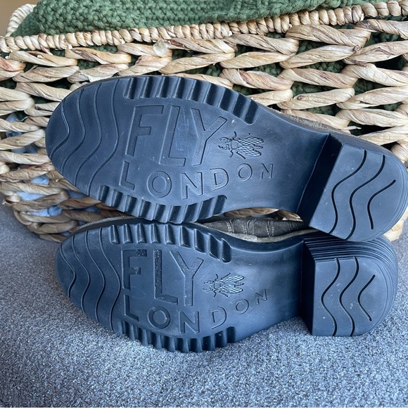 Fly London Wate Slip On Suede Ankle Booties Brown Women’s Size 8/39 - Picture 10 of 12